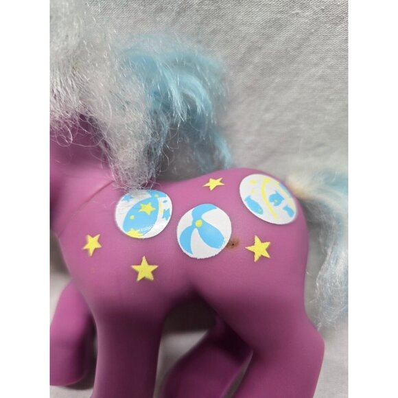 My Little Pony vintage Generation 1 Beach Ball Unicorn- TLC, hair Cut - Picture 2 of 8